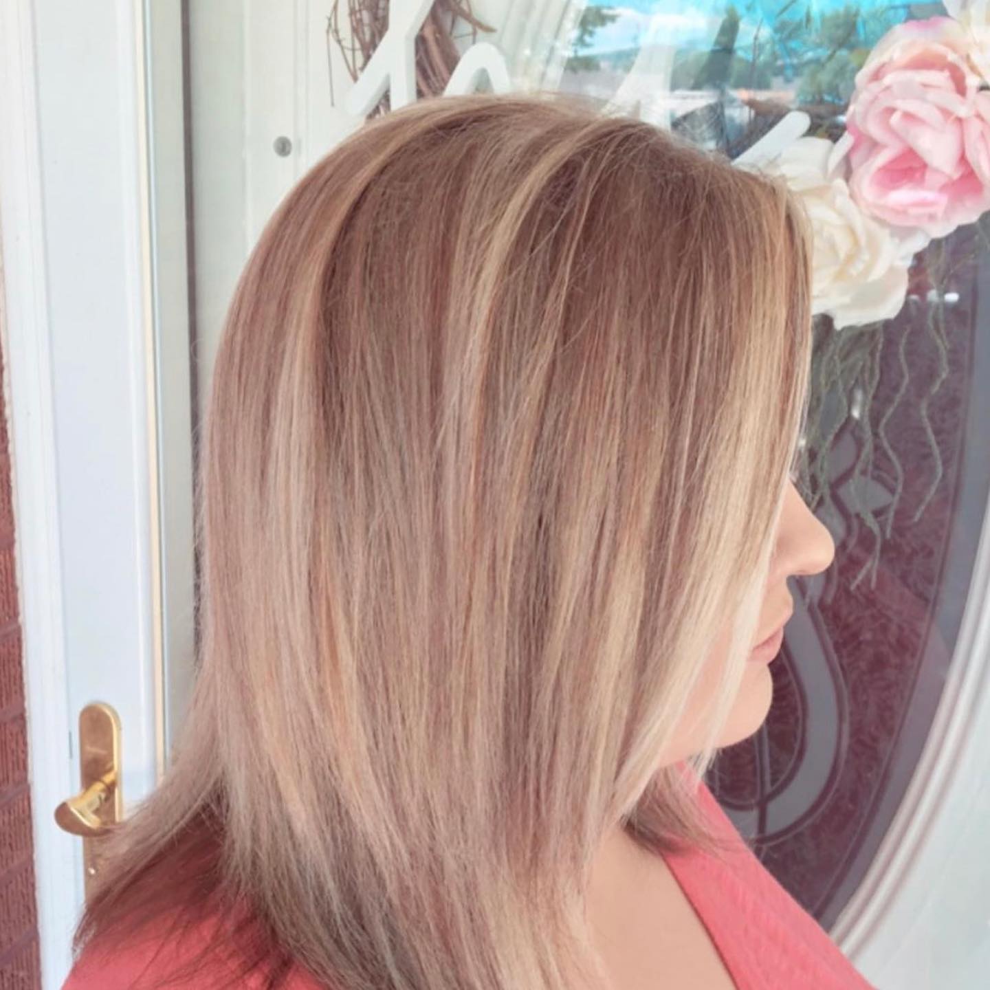 Fall hair color styled and finished