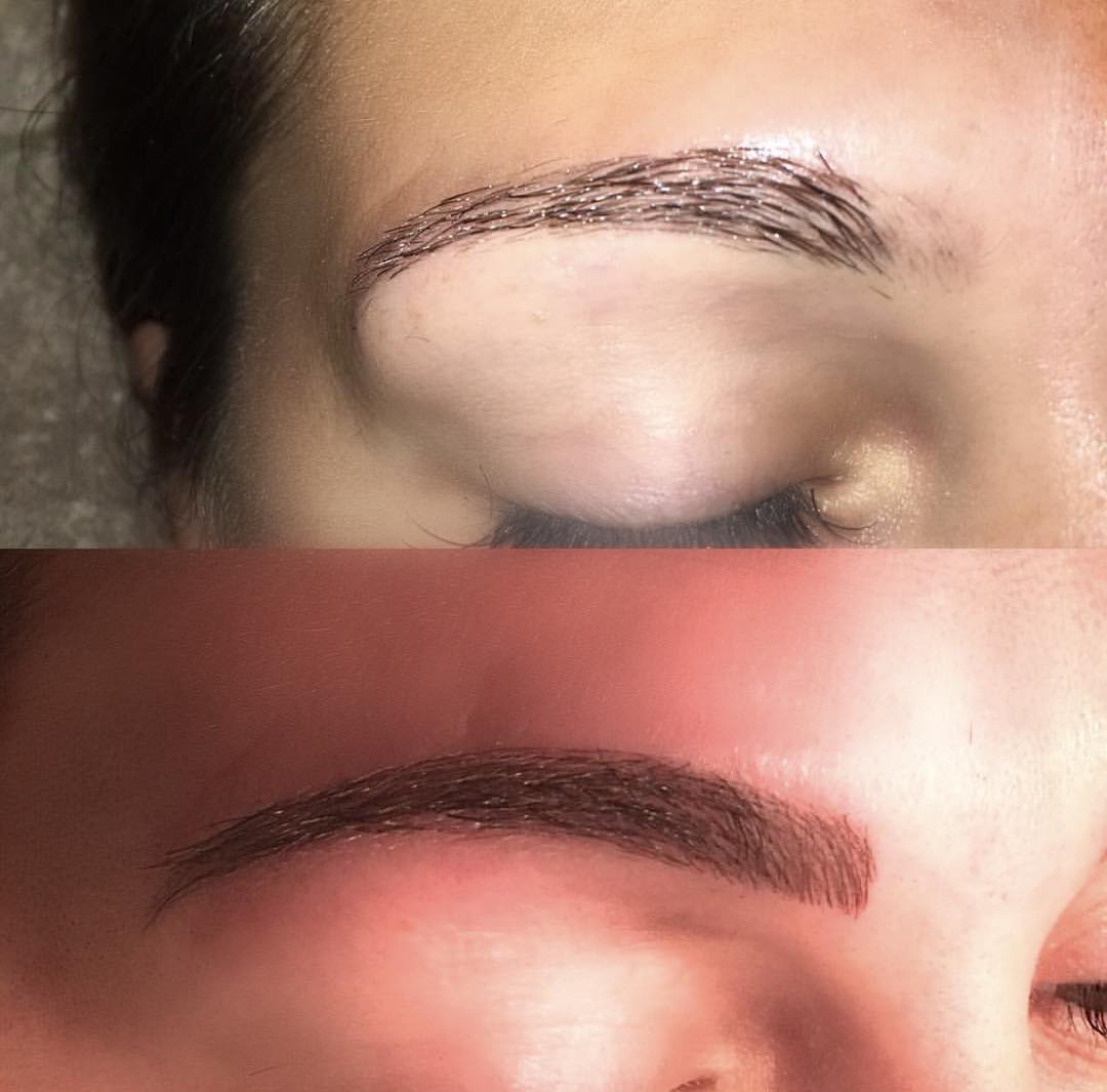 Microbladed brows